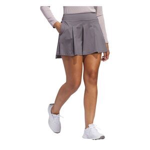Adidas Ultimate 365 Tour Pleated Golf Skirt Skort Charcoal Gray Size Large NEW